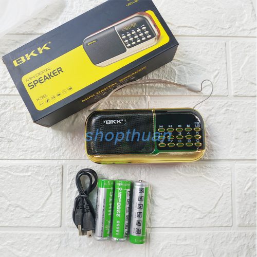 Loa BKK K39 - 3 Pin - Nghe Thẻ Nhớ - FM