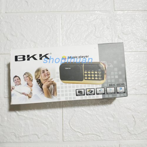 Loa BKK B839S 3 Pin - Có Đèn Pin Nghe Thẻ Nhớ FM