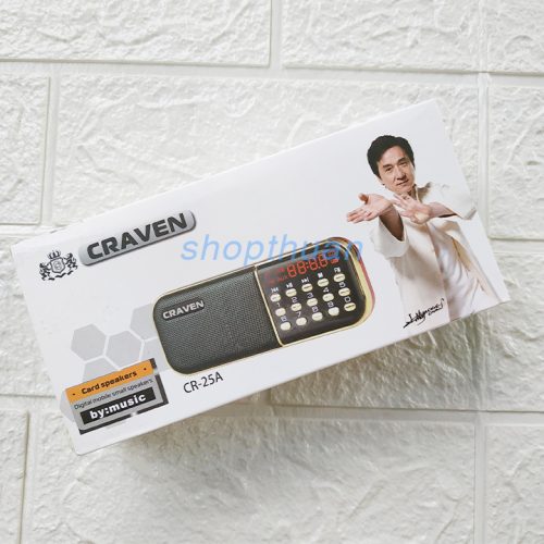 Loa Craven CR-25A - 1 Pin - Thẻ Nhớ - USB - FM
