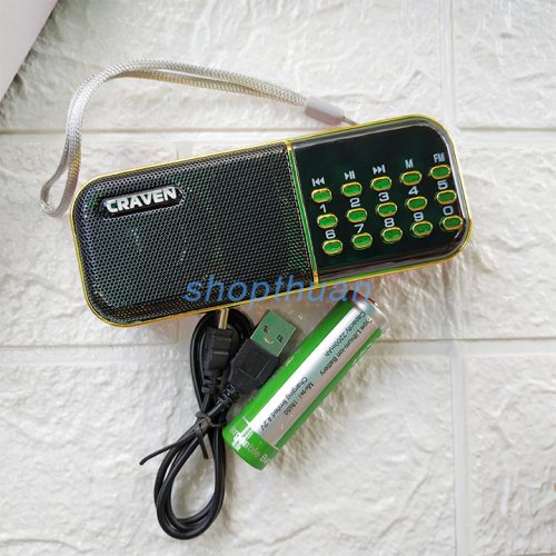 Loa Craven CR-25A - 1 Pin - Thẻ Nhớ - USB - FM
