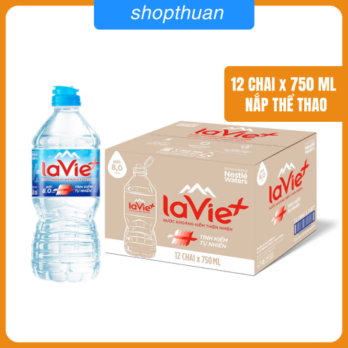 Nước khoáng kiềm tự nhiên LaVie 750ml (12 chai/thùng)