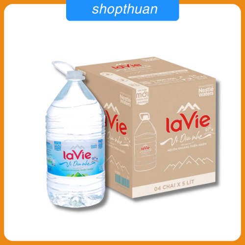 Nước Lavie bình 5 lít Vị Diệu Nhẹ ( 4 bình / thùng)