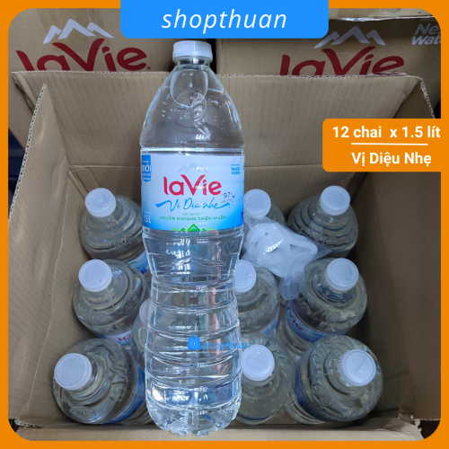 Nước Lavie 1.5 lít Vị Diệu Nhẹ ( 12 chai / thùng)