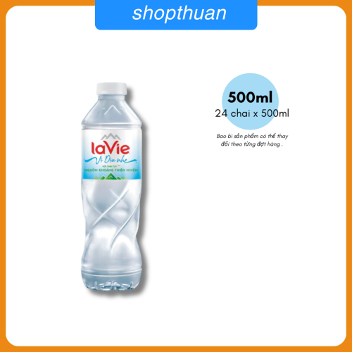 Nước Lavie 500ml Vị Diệu Nhẹ ( 24 chai / thùng)