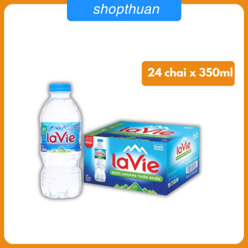 Nước Lavie 350ml Nguyên Bản ( 24 chai / thùng)